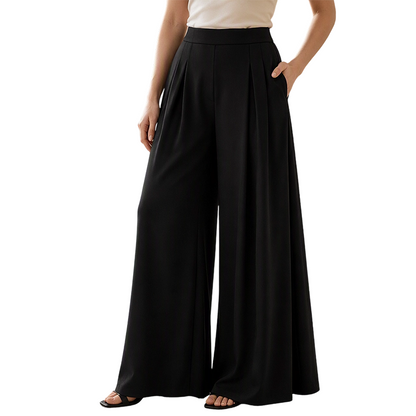 Women’s Flowy High-Waist Wide-Leg Pants