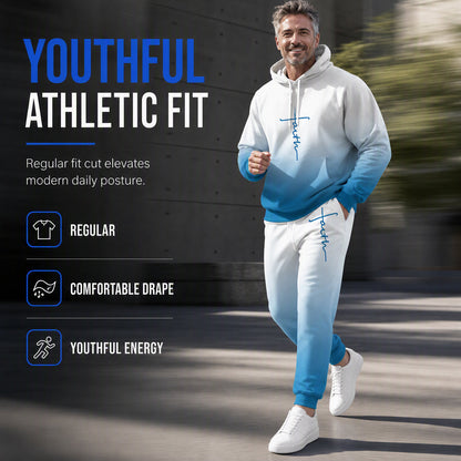 🔥 Bold 3D Print, Complete Streetwear Look | Men's Hooded 2-Piece Tracksuit ⚡ Free Shipping