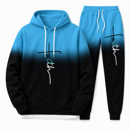 🔥 Bold 3D Print, Complete Streetwear Look | Men's Hooded 2-Piece Tracksuit ⚡ Free Shipping