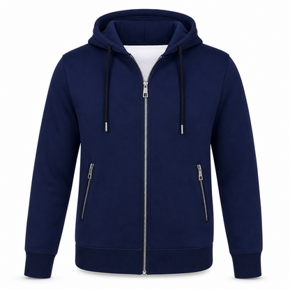 Women's Premium Full Zip Hooded with Zipper Pockets