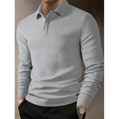 Men's Textured Long Sleeve Lightweight Sweatshirt