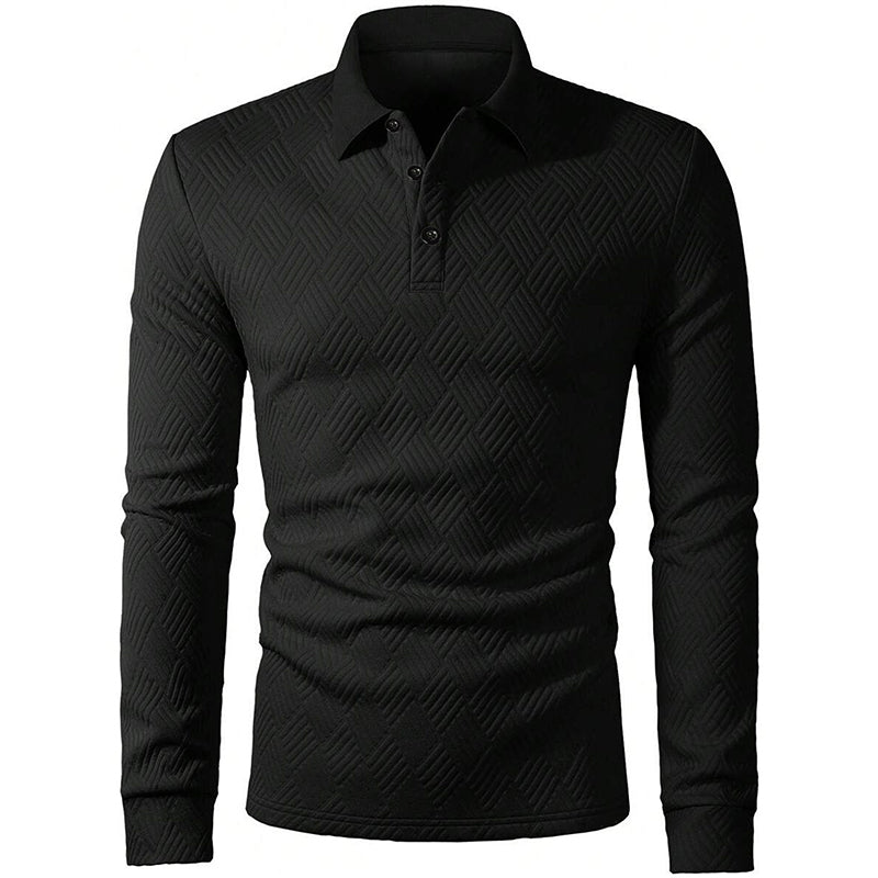 Men's Textured Long Sleeve Lightweight Sweatshirt
