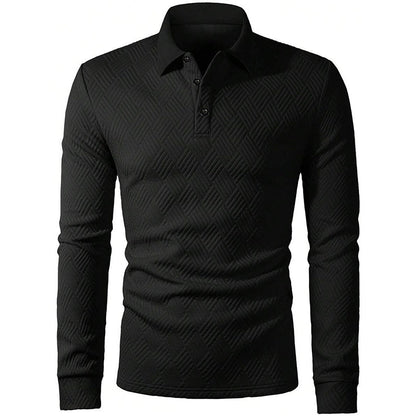 Men's Textured Long Sleeve Lightweight Sweatshirt