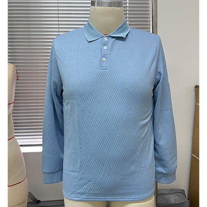 Men's Textured Long Sleeve Lightweight Sweatshirt