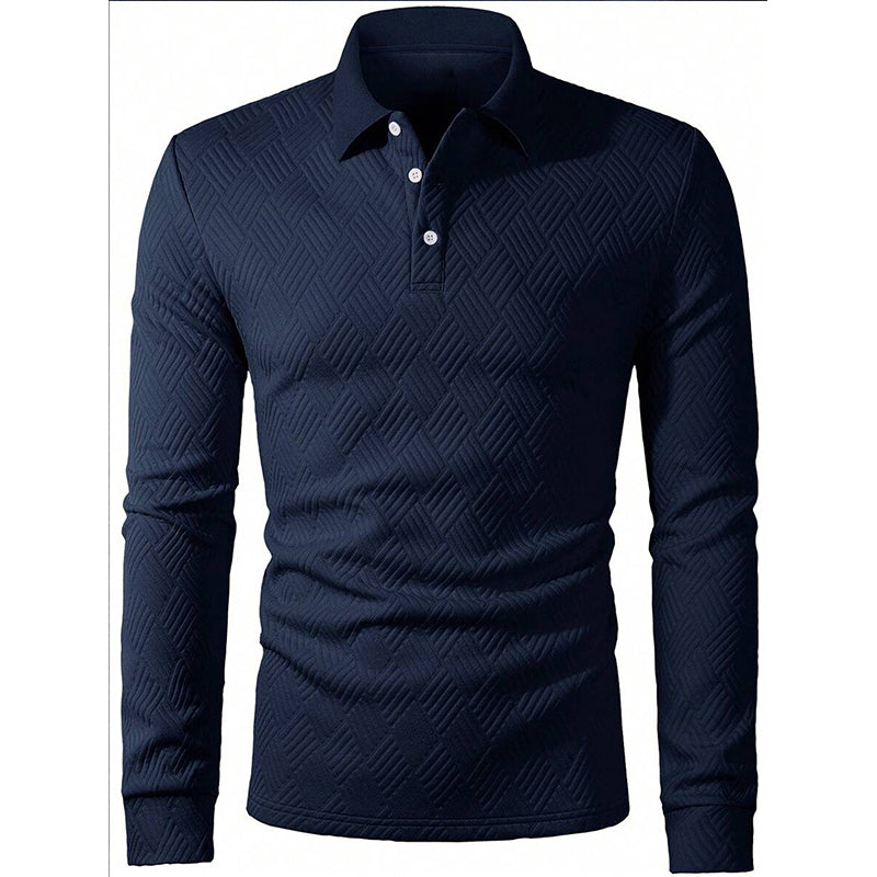 Men's Textured Long Sleeve Lightweight Sweatshirt