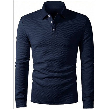 Men's Textured Long Sleeve Lightweight Sweatshirt