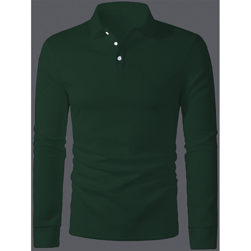 Men's Textured Long Sleeve Lightweight Sweatshirt