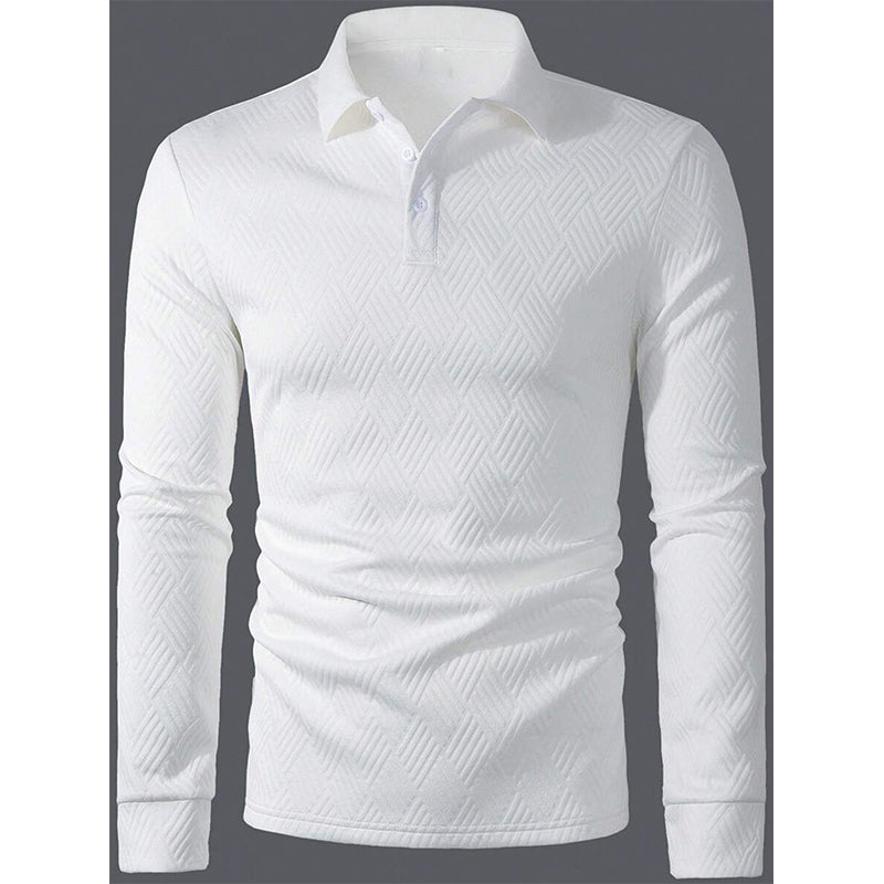 Men's Textured Long Sleeve Lightweight Sweatshirt