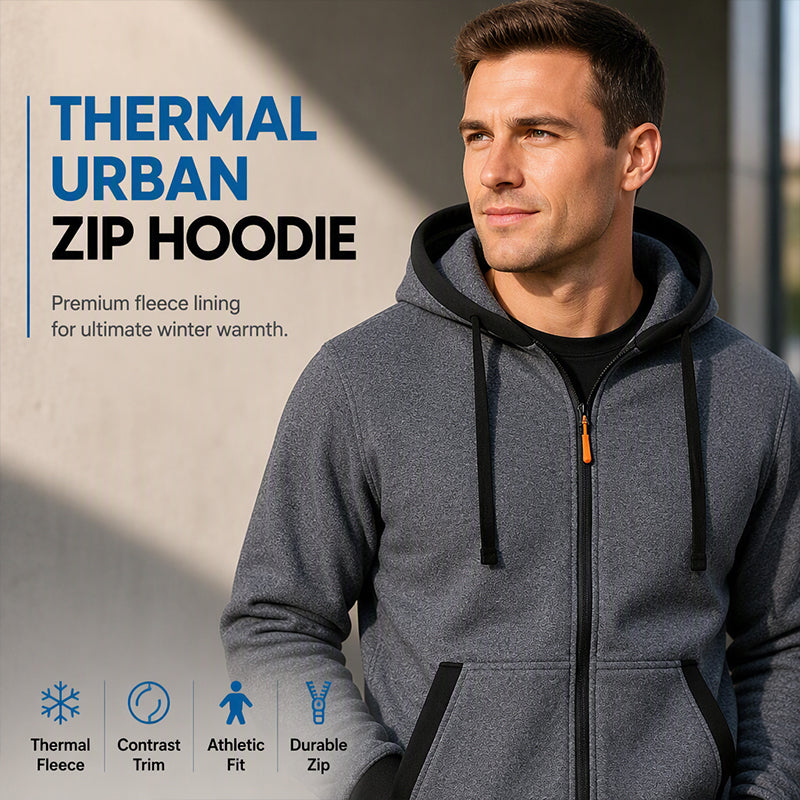 Warm Zip Hoodie Jacket