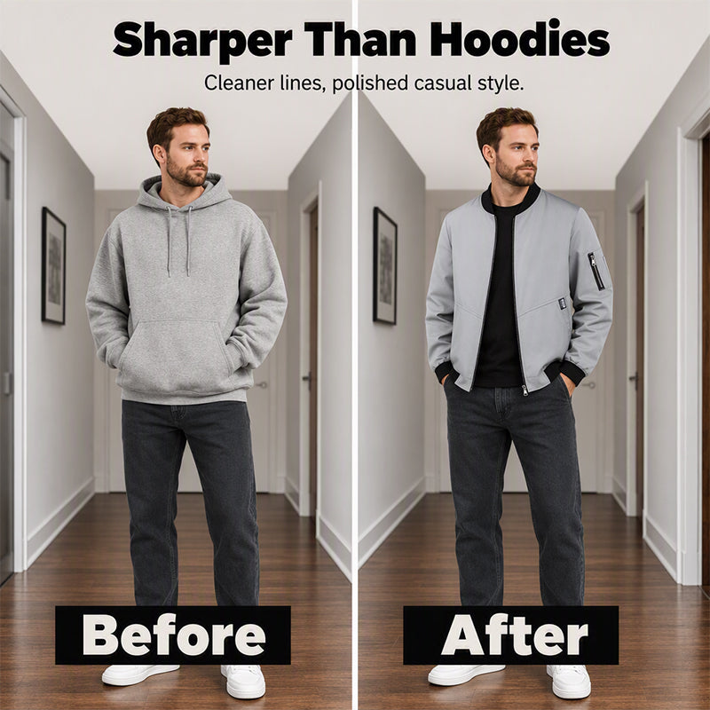 Men's Casual Lightweight Bomber Jacket