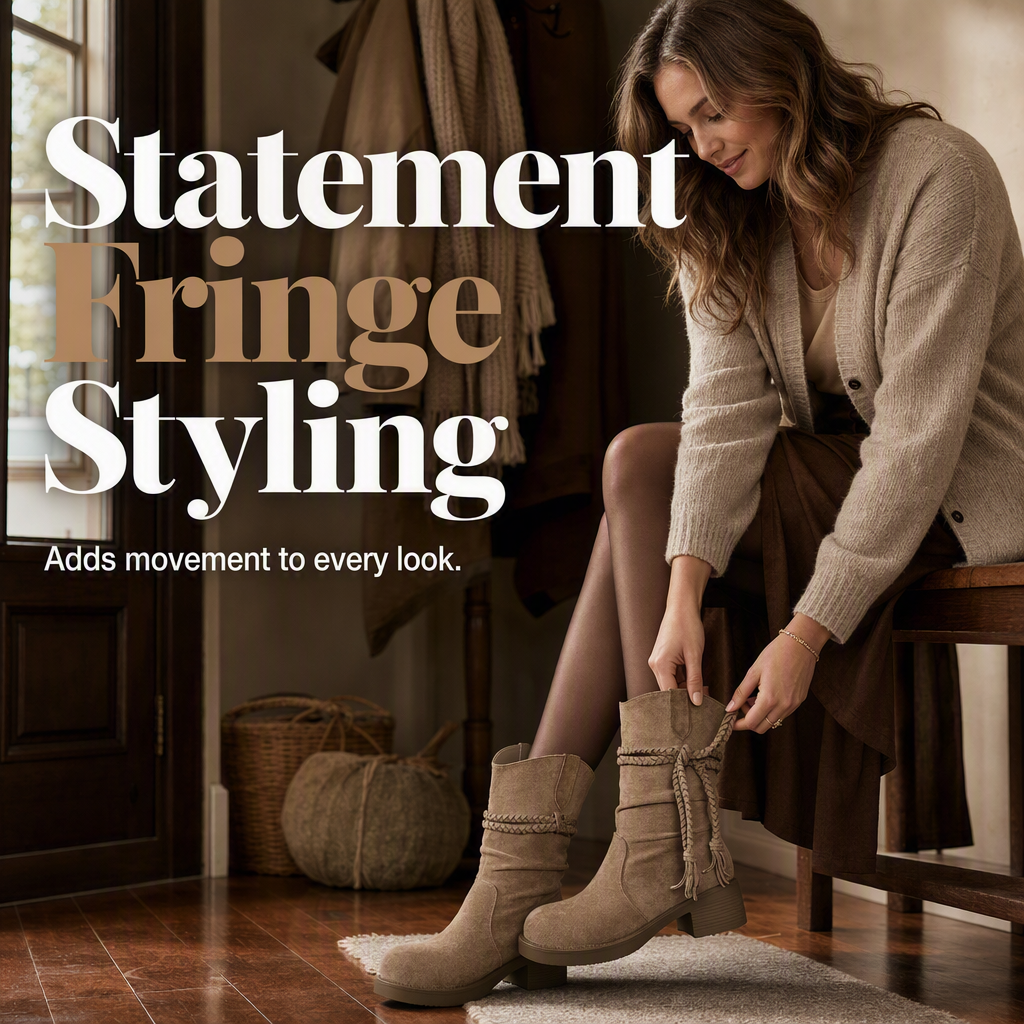 Women's Casual Slouchy Mid-Calf Boots