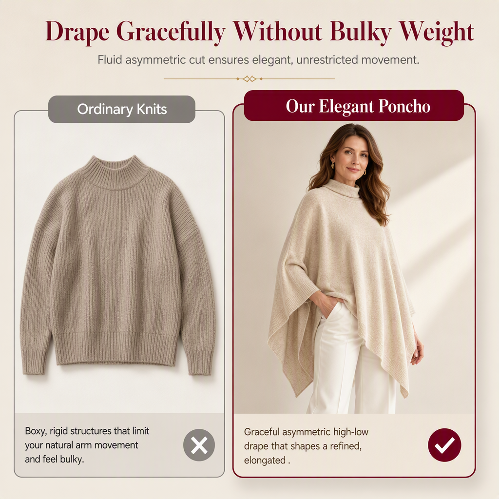 Women's Elegant Solid Color Loose Knitted Shawl
