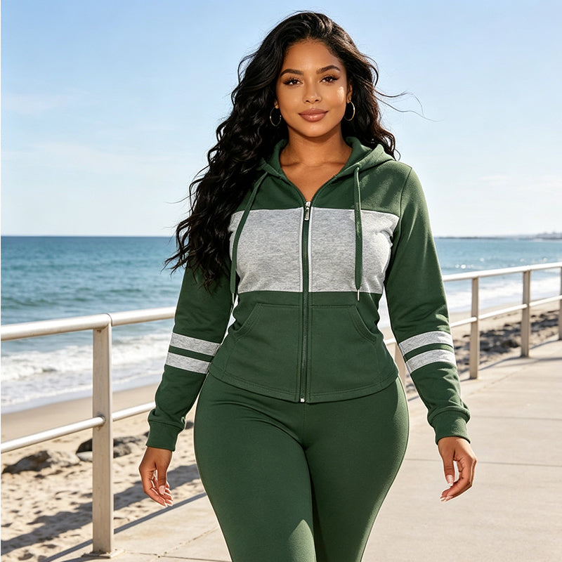 Women's Casual Slim Fit Hoodie & Pants Set