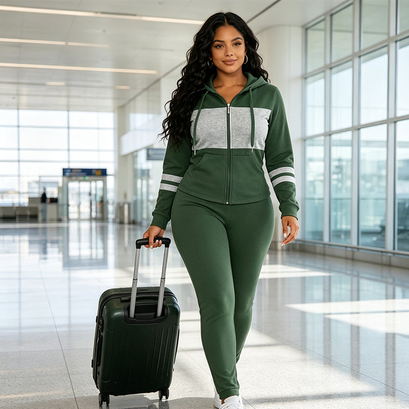 Women's Casual Slim Fit Hoodie & Pants Set