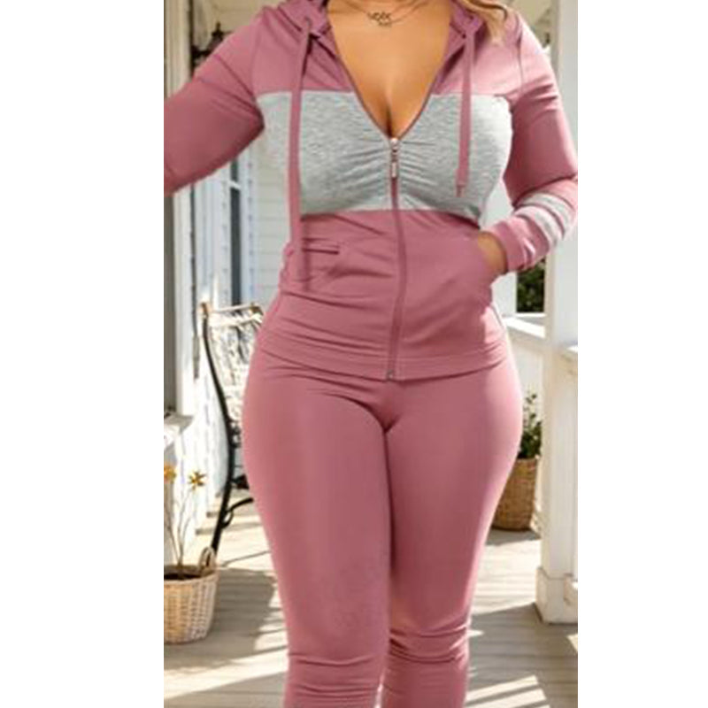Women's Casual Slim Fit Hoodie & Pants Set