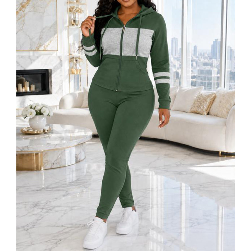 Women's Casual Slim Fit Hoodie & Pants Set