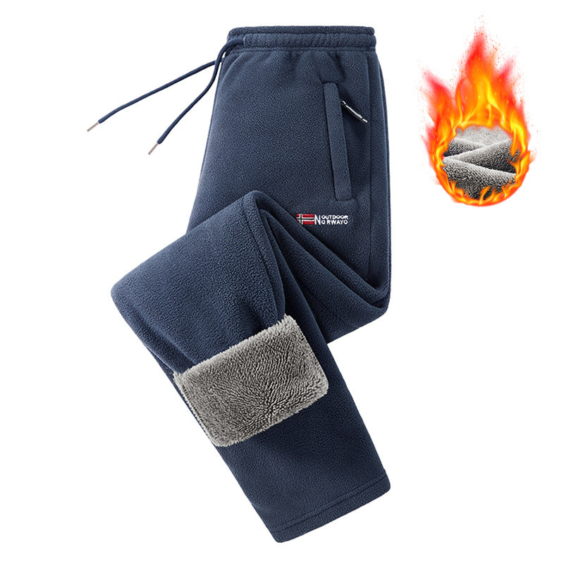 Unisex Thickened Warm Fleece Pants