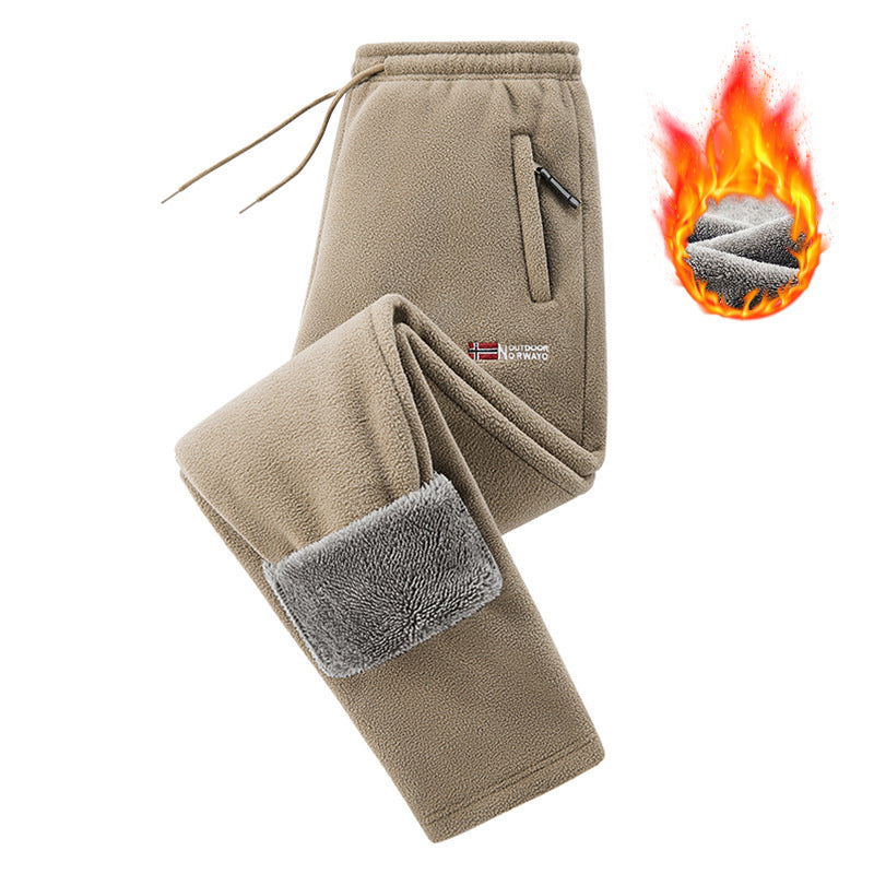 Unisex Thickened Warm Fleece Pants
