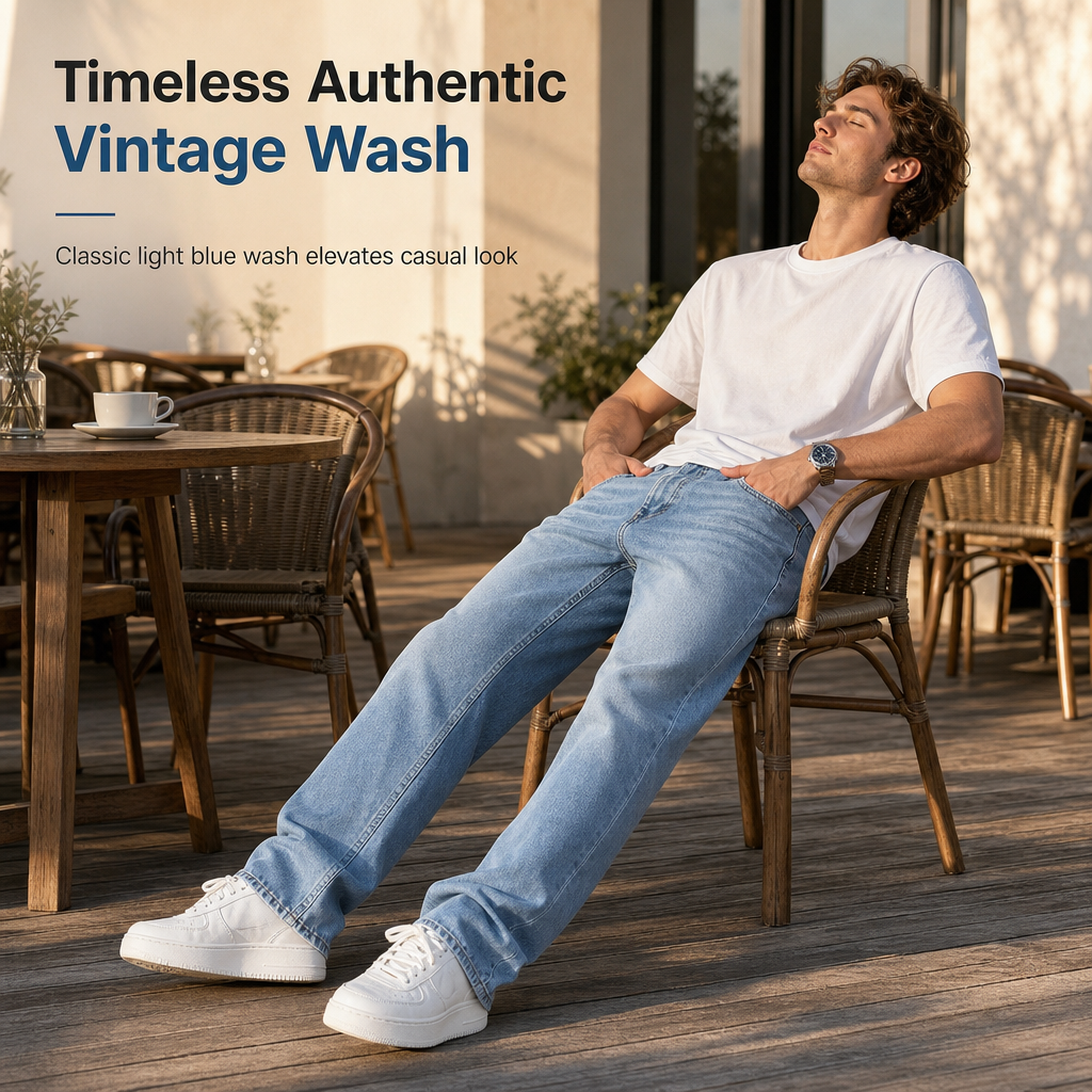 Men's Classic Straight Leg Jeans