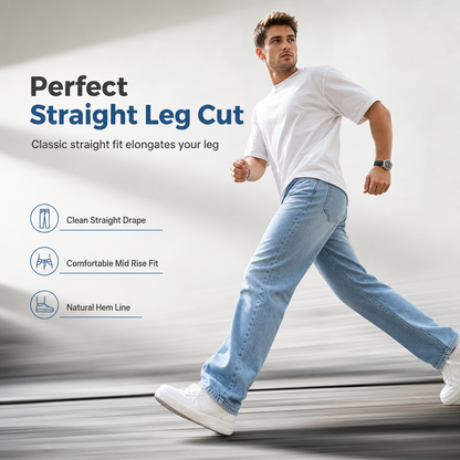 Men's Classic Straight Leg Jeans