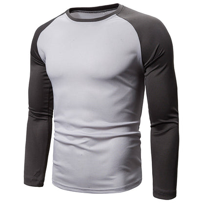 Men's Color-Block Raglan Long Sleeve T-Shirt