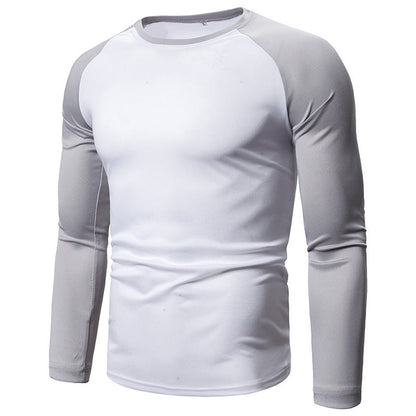 Men's Color-Block Raglan Long Sleeve T-Shirt