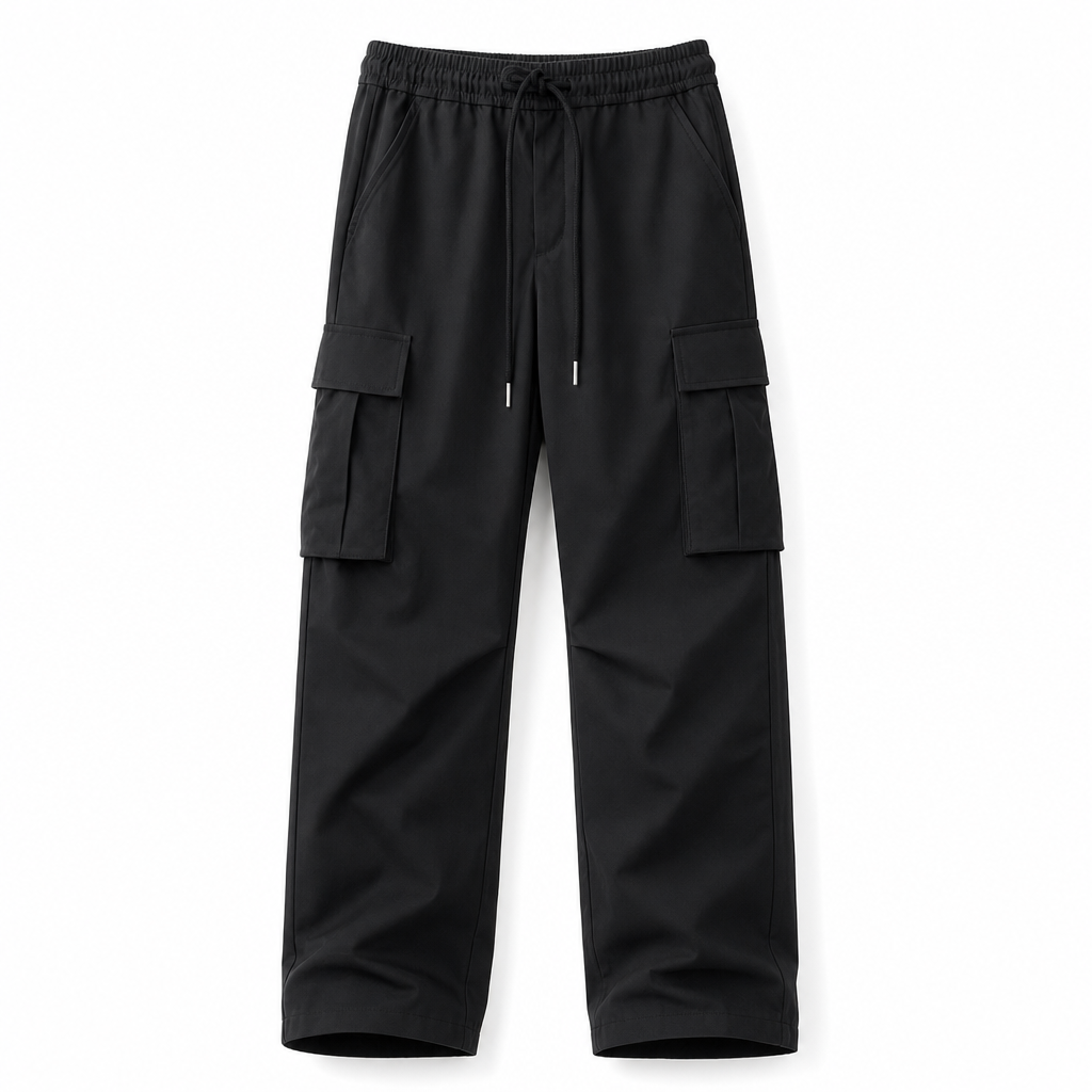 Men's Summer Casual Cargo Pants with Drawstring