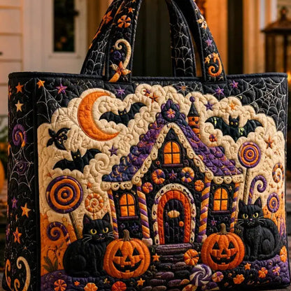 Christmas Theme Quilted Tote Bag