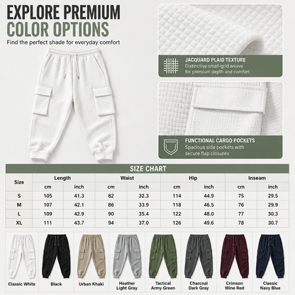 Men's Casual Cargo Jogger Pants