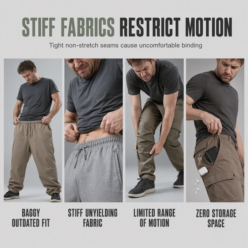 Men's Casual Cargo Jogger Pants