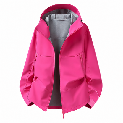 Unisex Outdoor Hooded Softshell Jacket