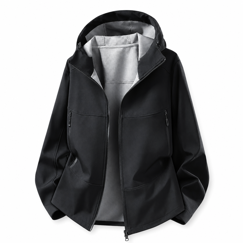 Unisex Outdoor Hooded Softshell Jacket