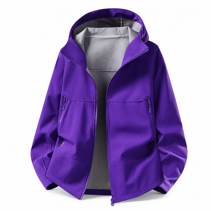 Unisex Outdoor Hooded Softshell Jacket