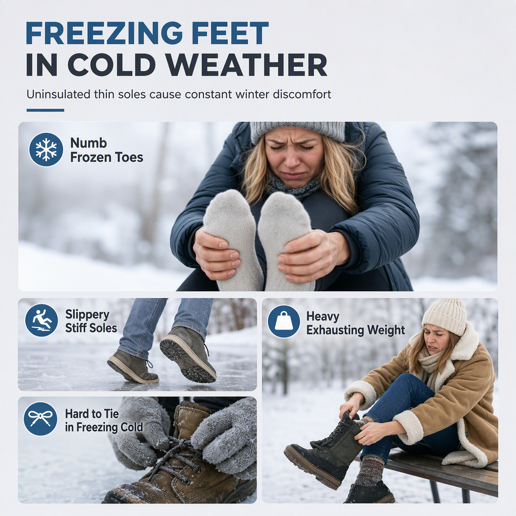 Women's Casual Slip-On Winter Shoes