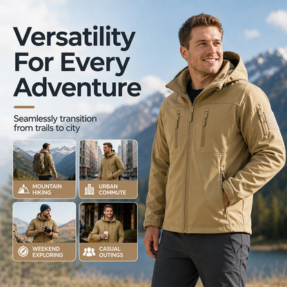 Men's Windproof Softshell Thermal Jacket