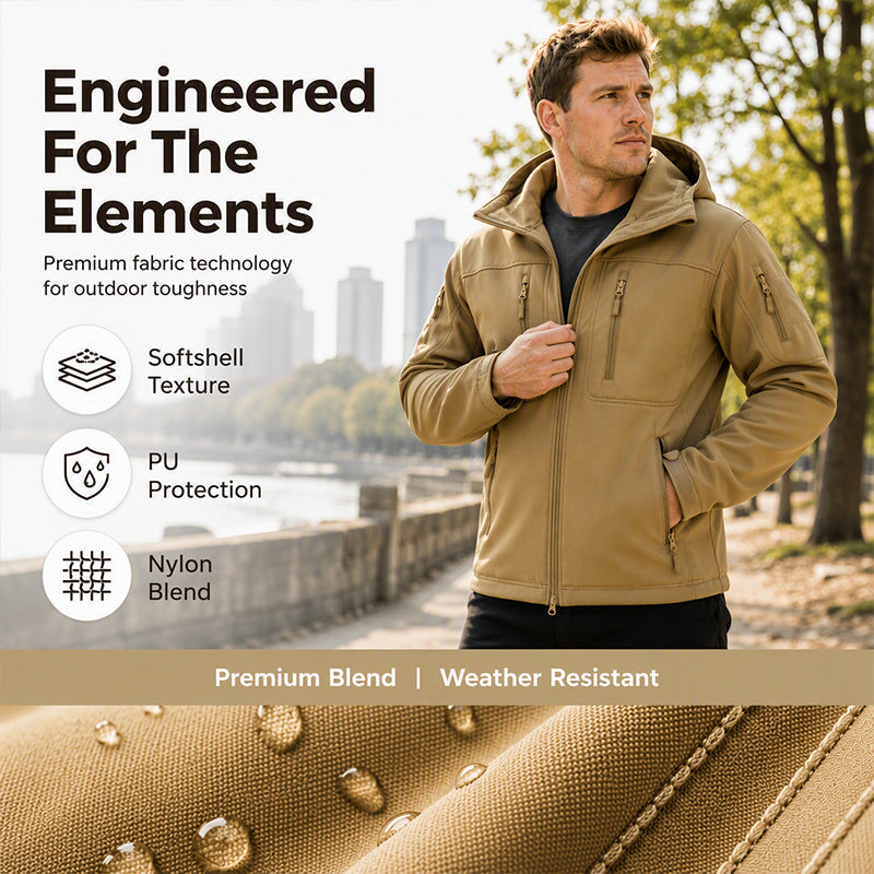 Men's Windproof Softshell Thermal Jacket