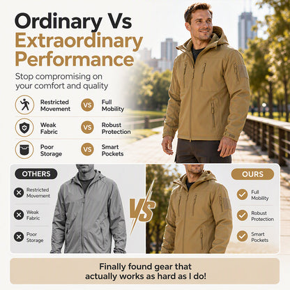 Men's Windproof Softshell Thermal Jacket