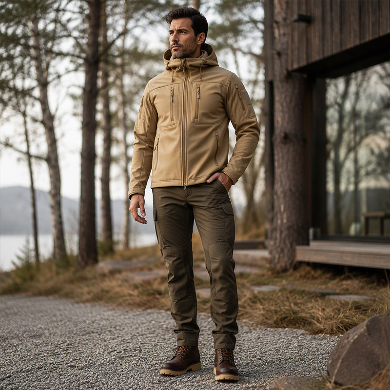 Men's Windproof Softshell Thermal Jacket