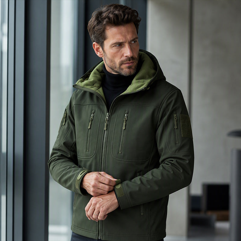 Men's Windproof Softshell Thermal Jacket