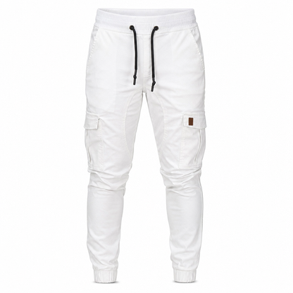 Men's Casual Solid Color Cargo Jogger Pants