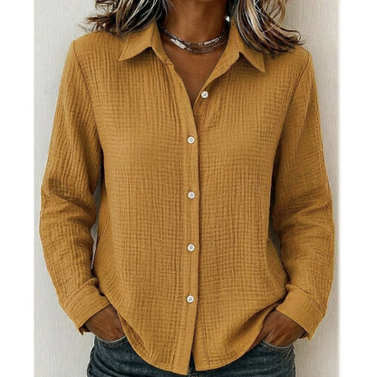 Women's Classic Long Sleeve Button Down Shirt