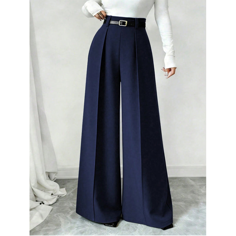 Women's Elegant Drape Wide-Leg Pants