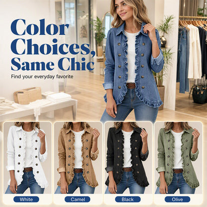 Women's Effortless Button Down Denim Shacket