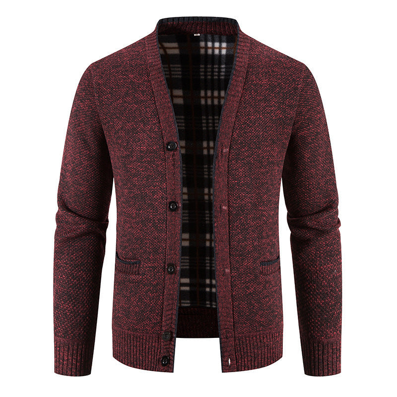 Men's Casual Button-Up Knit Cardigan
