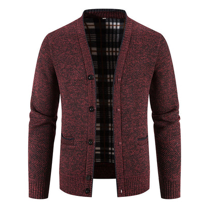 Men's Casual Button-Up Knit Cardigan