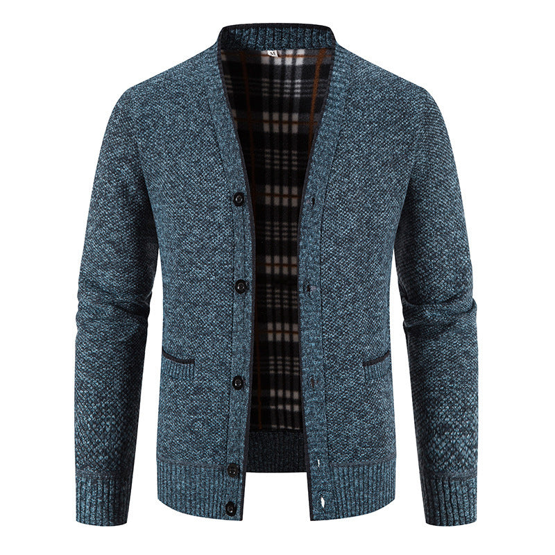 Men's Casual Button-Up Knit Cardigan
