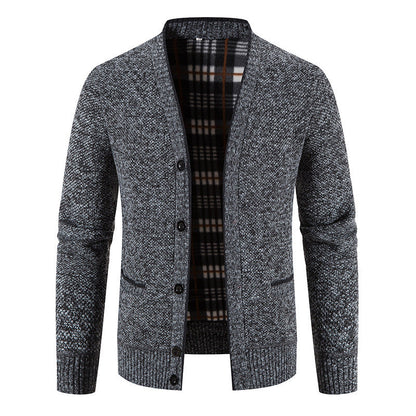 Men's Casual Button-Up Knit Cardigan