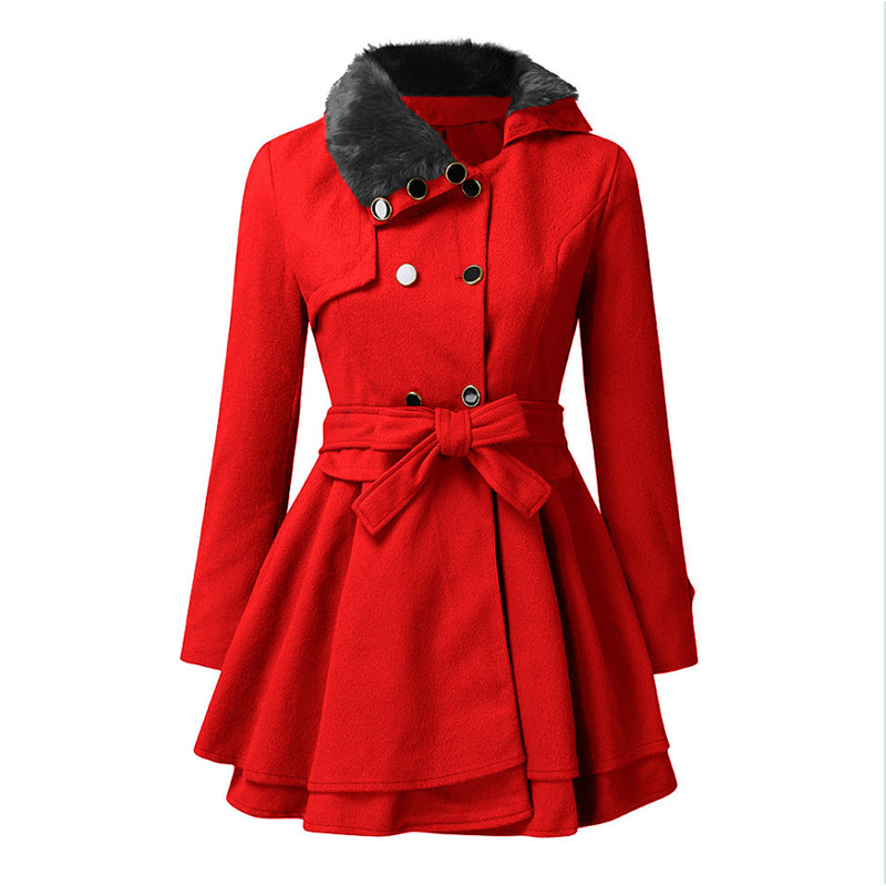 Women's Elegant Double Breasted Overcoat
