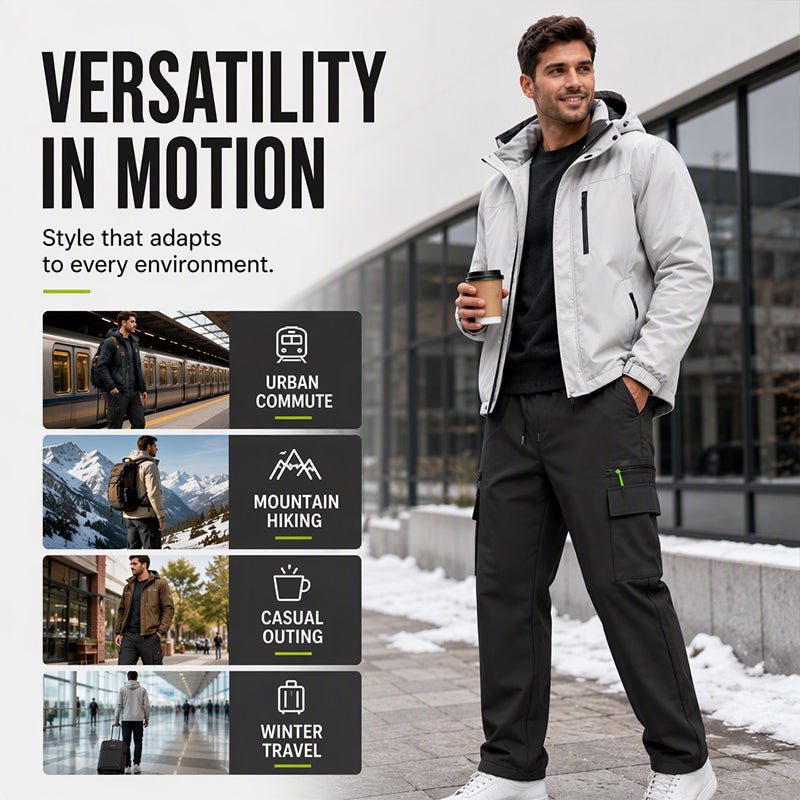 Men's Winter Outdoor Windproof Thermal Pants