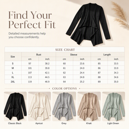 Women's Loose Fit Long Sleeve Knitted Cardigan